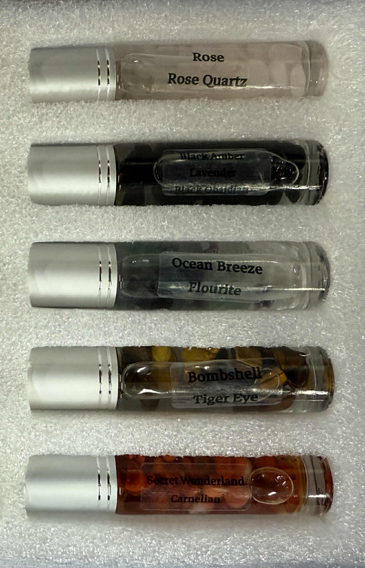 Natural Stone And Quartz Perfume Roller 10ml (10 Different Style)