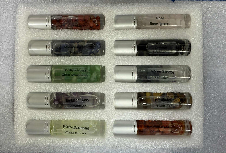 Natural Stone And Quartz Perfume Roller 10ml (10 Different Style)