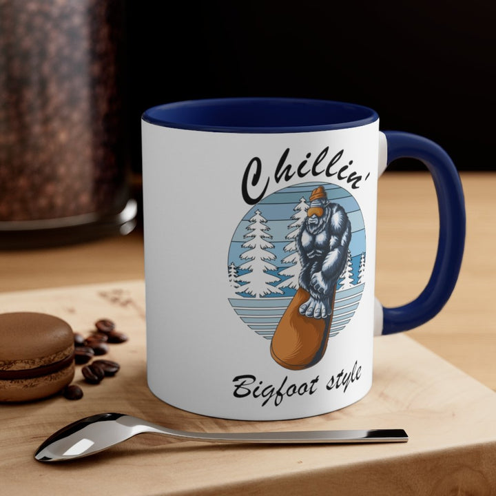 Chillin' Bigfoot Style Accent Coffee Mug, 11oz