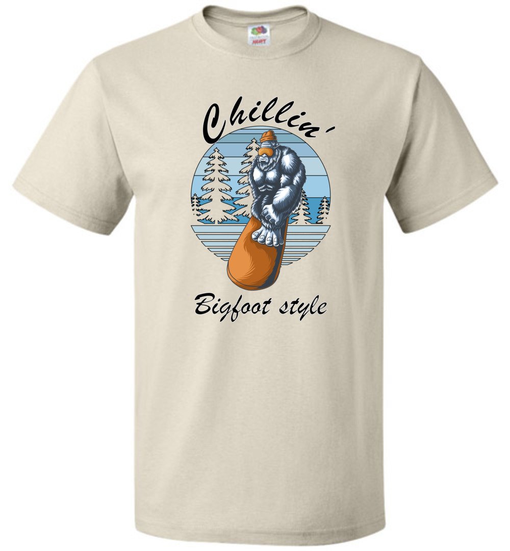 Chillin' Bigfoot Style - (Sm-6XL) Tee