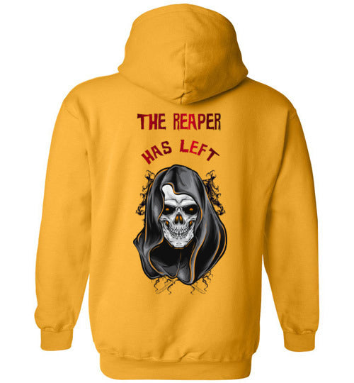 The Reaper Has Arrived / Left (Front and Back Images) Hoodie