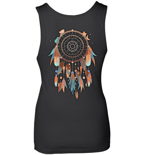 Dual Sided Dream-Catcher Ladies Tank (Sm-2XL)