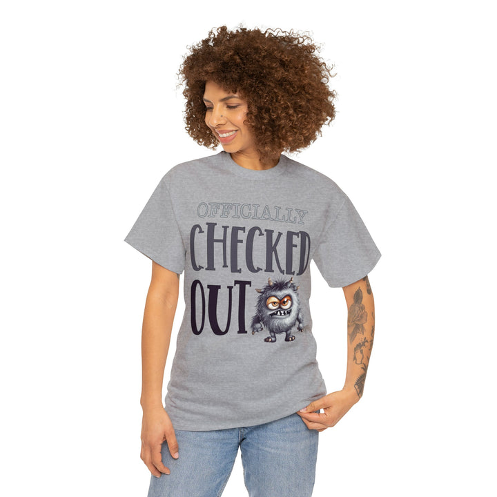 Officially Checked Out - Unisex Heavy Cotton Tee