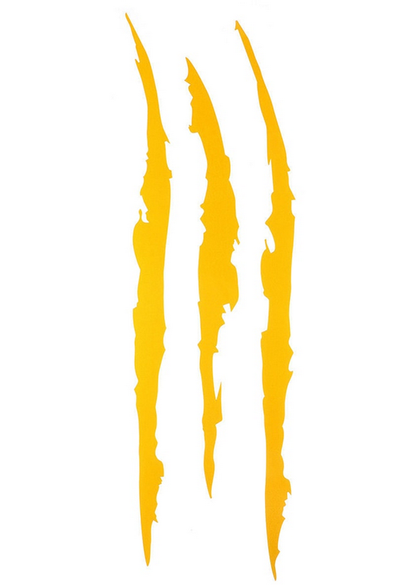 Monster Claw Decal (Black, White or Yellow)
