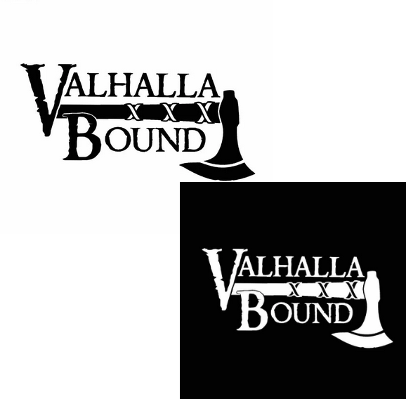 Valhalla Bound Viking Decal (Black or Silver)