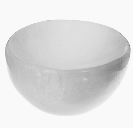 Gypsum selenite Bowl From Morocco Size:4 inches
