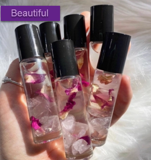 Rose Quartz Perfume Roller 10ml
