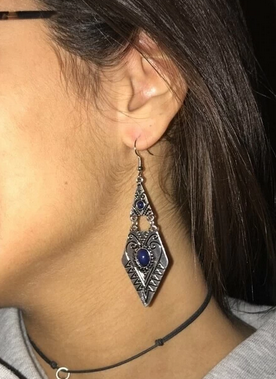Southwestern Style Diamond Earrings