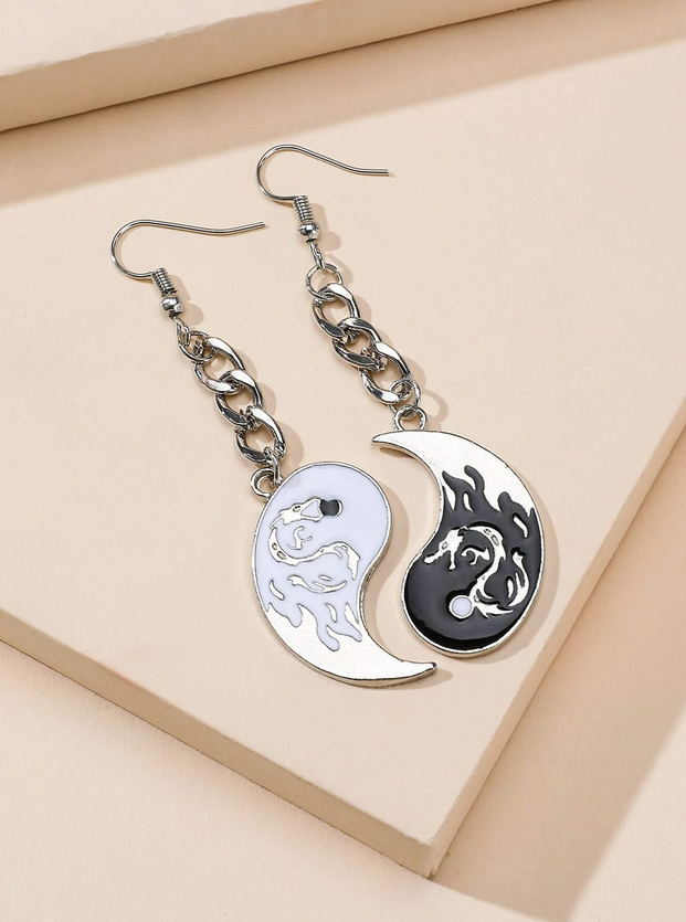 Yin & Yang Drop Earrings