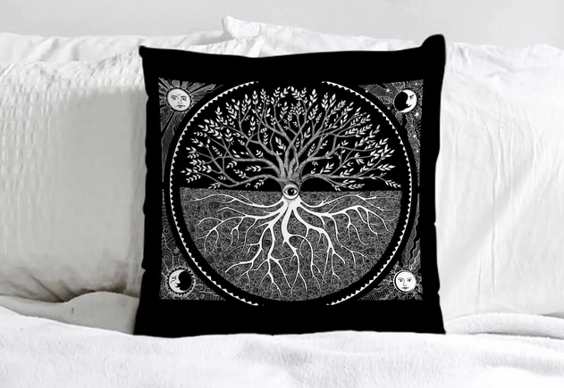 Comfy Tree Of Life Pillowcase (without pillow) 18 x 18