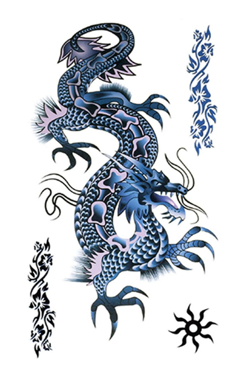 Chinese Dragon Henna Temporary Tattoo