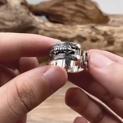 Star Studded Sterling Sliver Ring