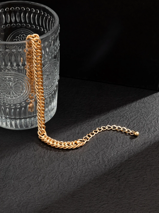 Minimalist Gold Cuban Chain Anklet