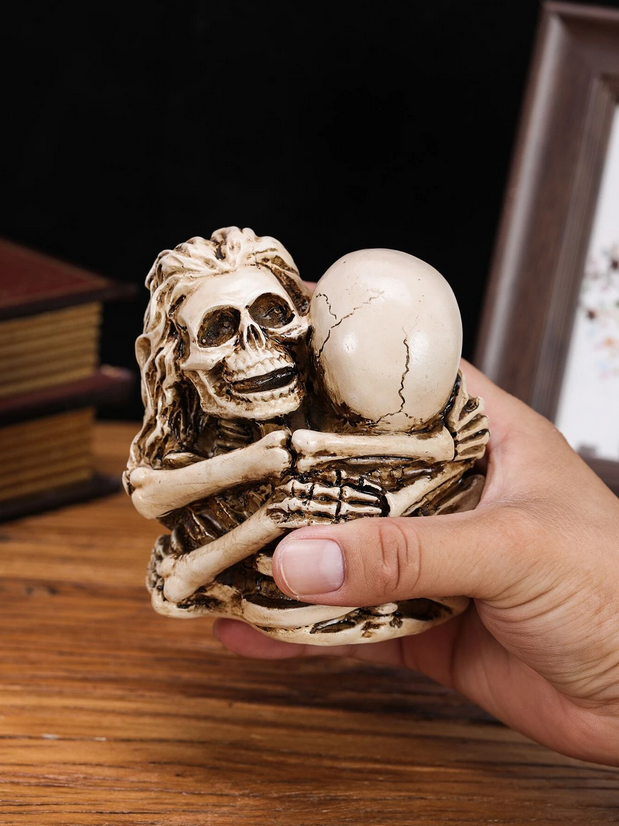 Skeleton Embrace Shelf / Garden Figure