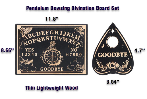Pendulum Dowsing Divination Board Set (wood)