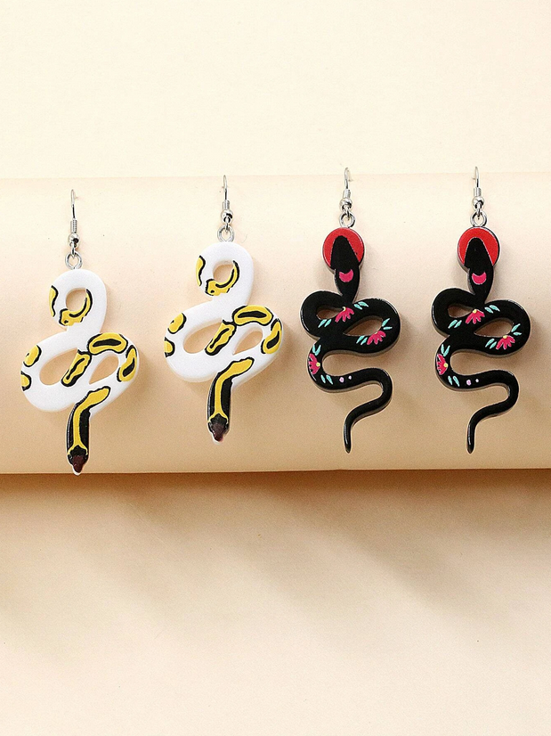 Serpent Dangle Earrings (2 pair)