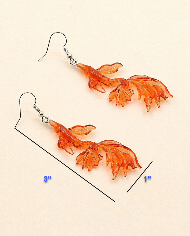 Butterfly Koi Earrings (Blue or Orange)