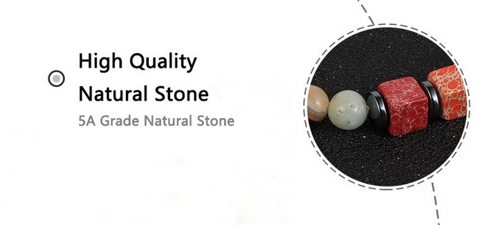 Reiki / Yoga Natural Stone 7 Chakra Bracelet (3 Styles)