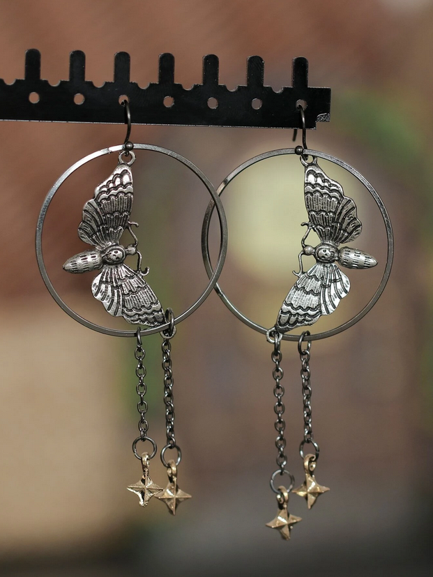 Wicca Moth Inspired Earrings