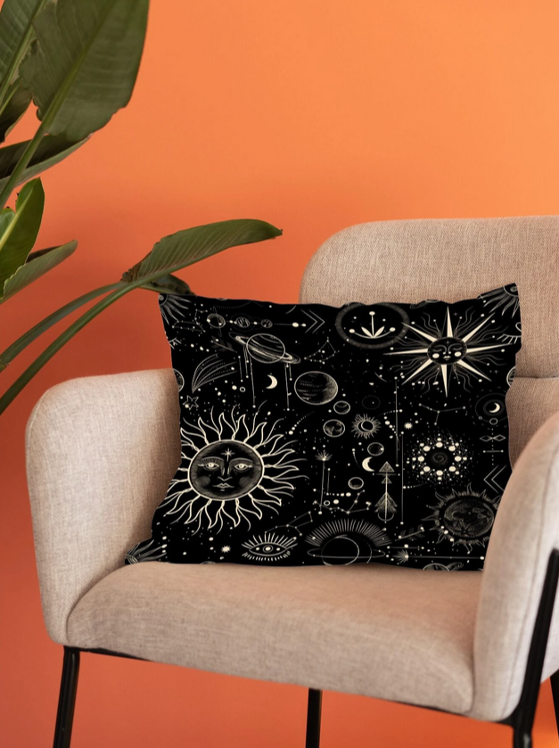 Wicca Symbols Pillow Case (without pillow) 18 x 18