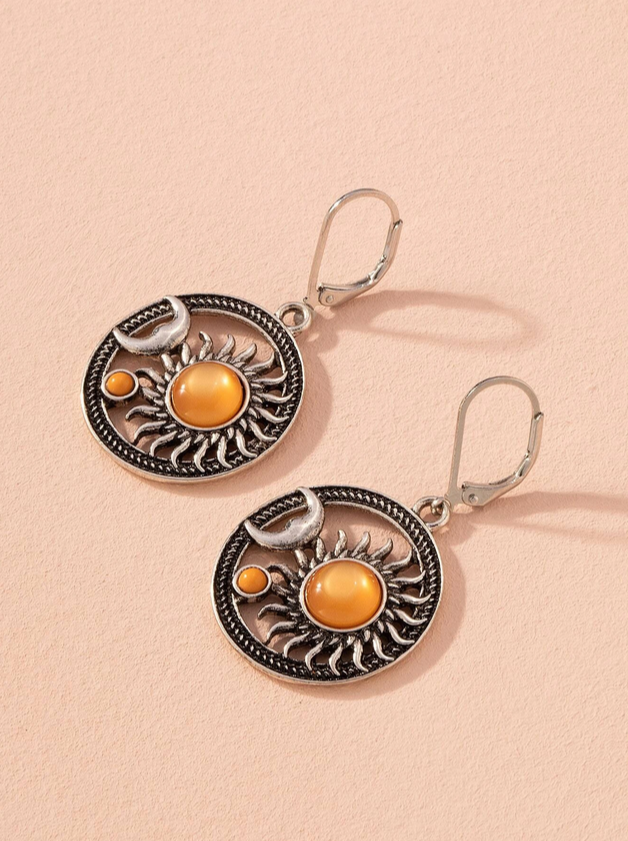 Sun and Moon Wicca Earrings
