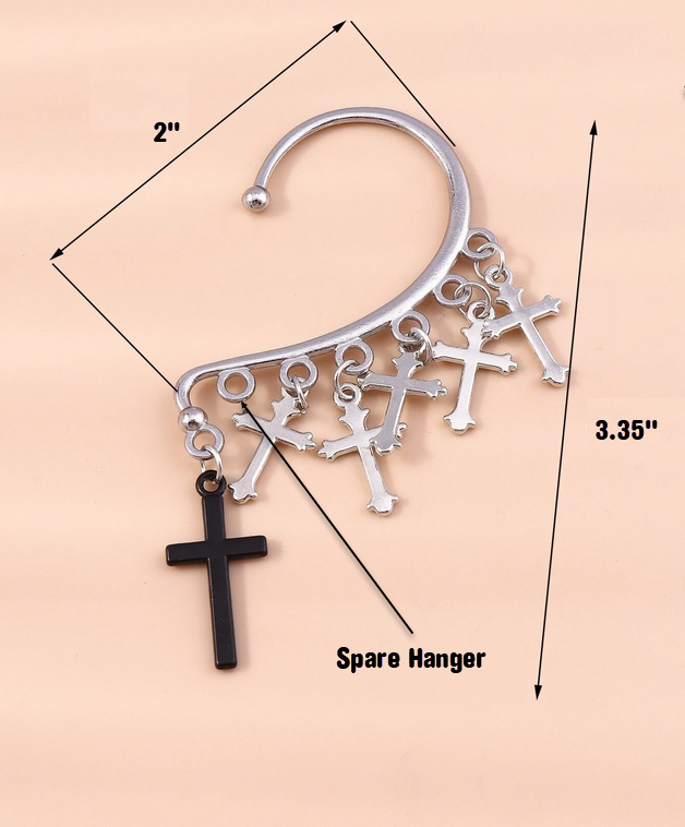 Hanging Crosses Ear Wrap (1 ea.)