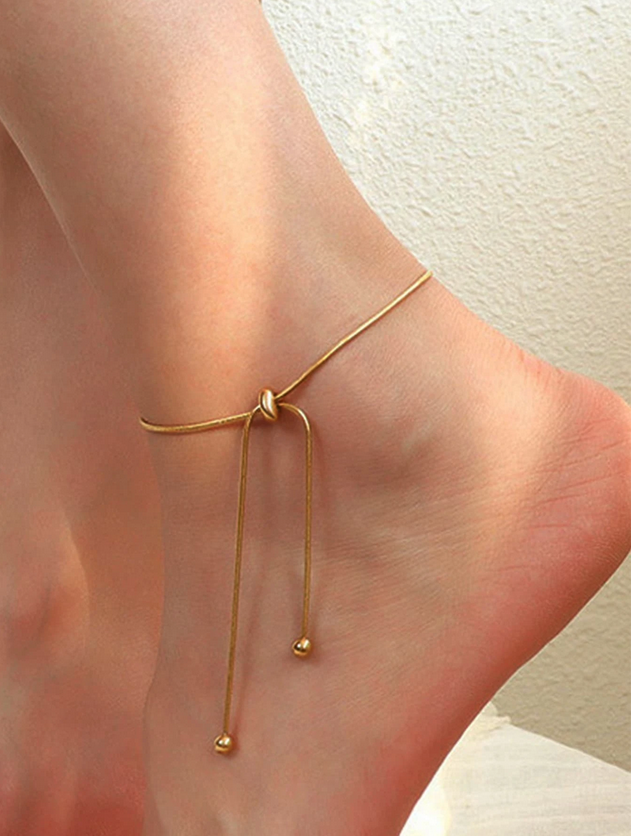Minimalist Gold Chain Anklet