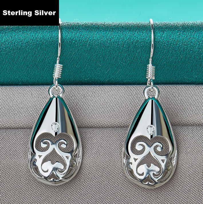 Grimace Sterling Silver Drop Earrings