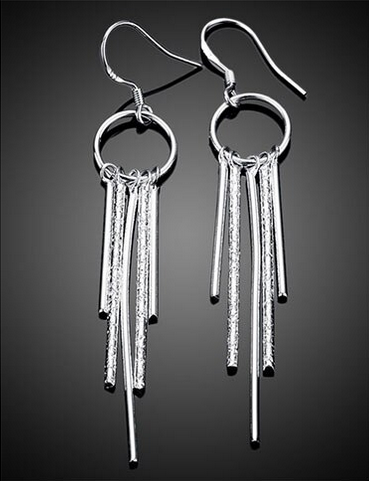 Tassel Sterling Silver Drop Earrings