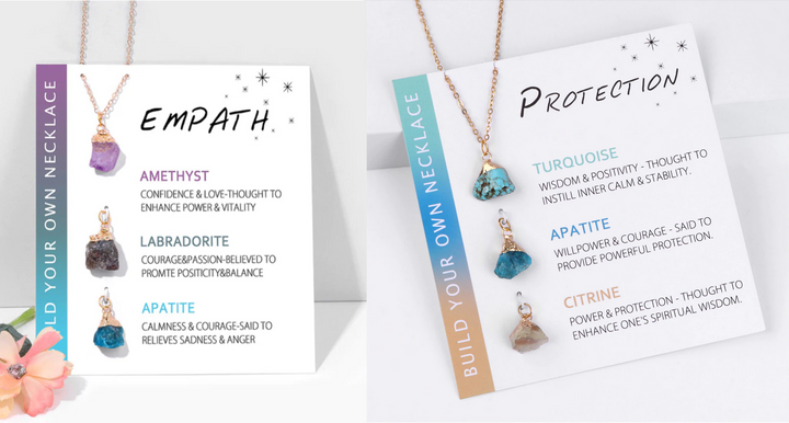 Empath or Protection Natural Stone / Crystal Necklace