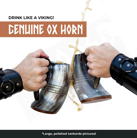 Authentic Ox Horn Drinking Cup's (4 Syles)