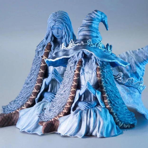 Mysterious Witch Statue with Removable Hat Resin Figure
