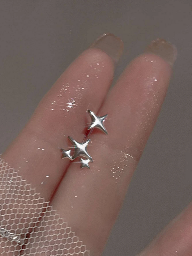 Morning Star Mismatched Stud Earrings