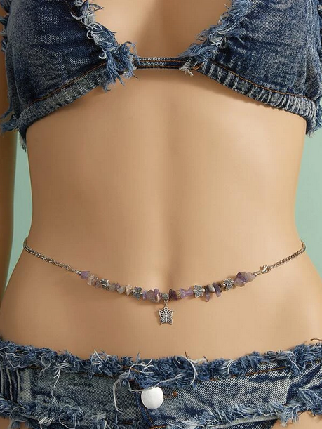 Natural Stone Butterfly Waist Chain (2 styles)