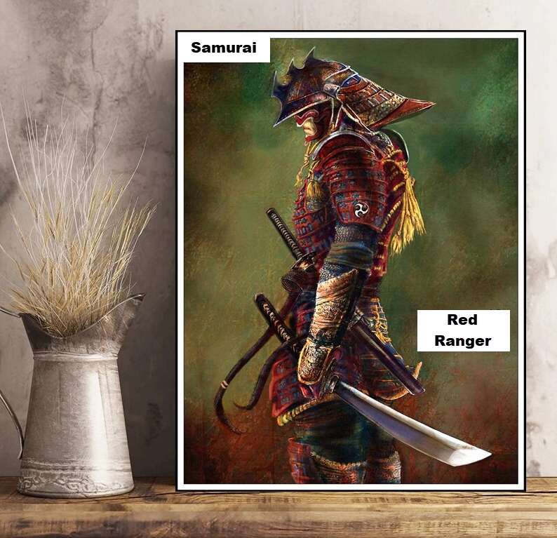 Samurai Red Ranger Diamond Dot Painting Kit