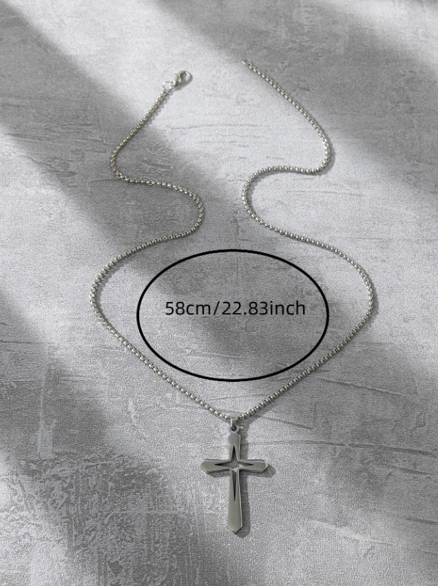 Hollow Cross Necklace