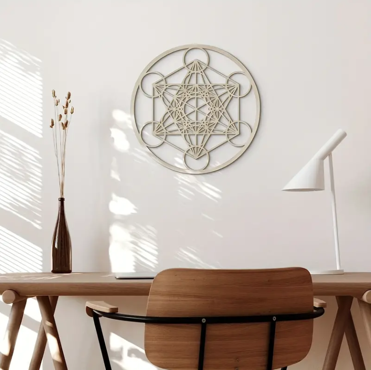 Archangel of Metatron Sacred Geometry Symbol Wall Art