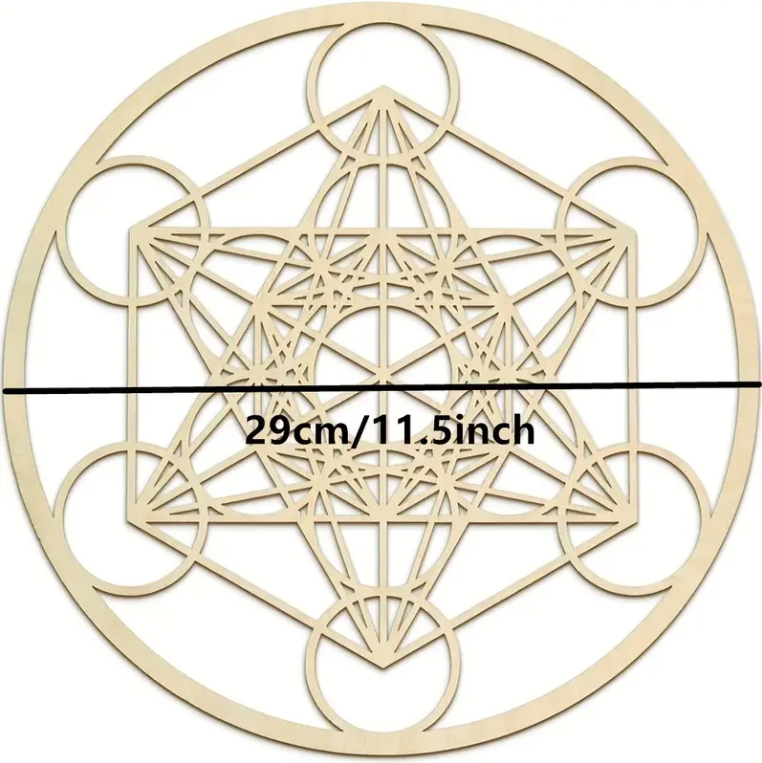 Archangel of Metatron Sacred Geometry Symbol Wall Art
