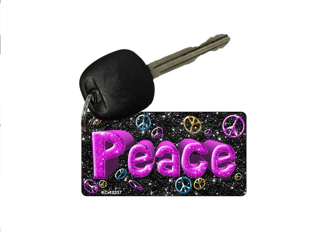 Peace Sign Keychain