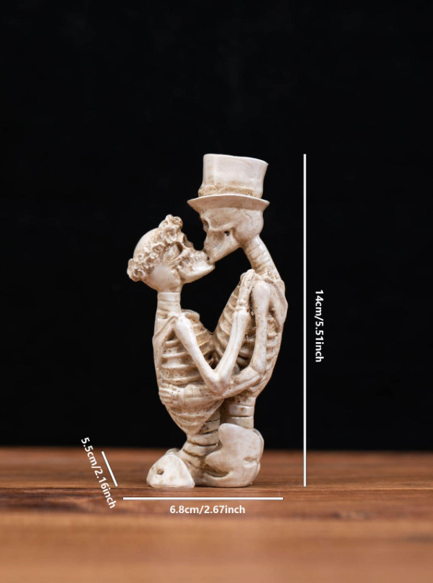 Skeleton Embrace Shelf / Garden Figure