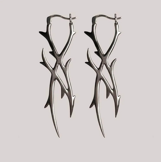 Punk Korean Style Thorn Earrings