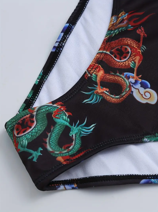 Chinese Dragon Themed Bikini