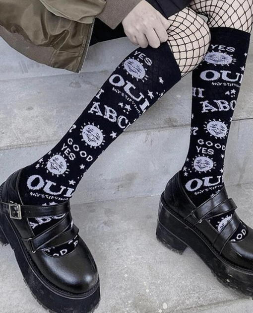 Gothic Ouija Full Length Socks