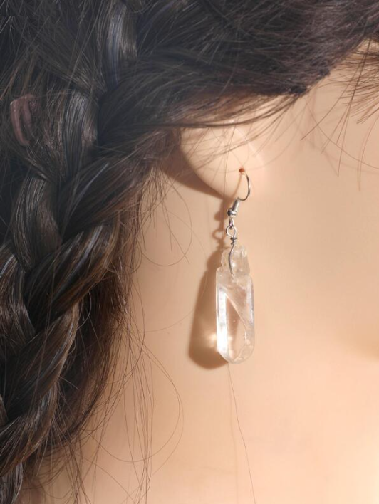 Boho Crystal Quartz Earrings