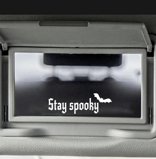 Stay Spooky Bat Decal / Sticker (White)