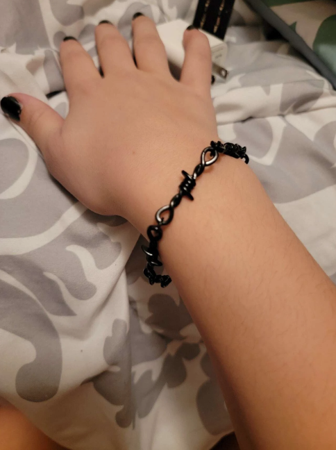 Goth Barb Wire Bracelet