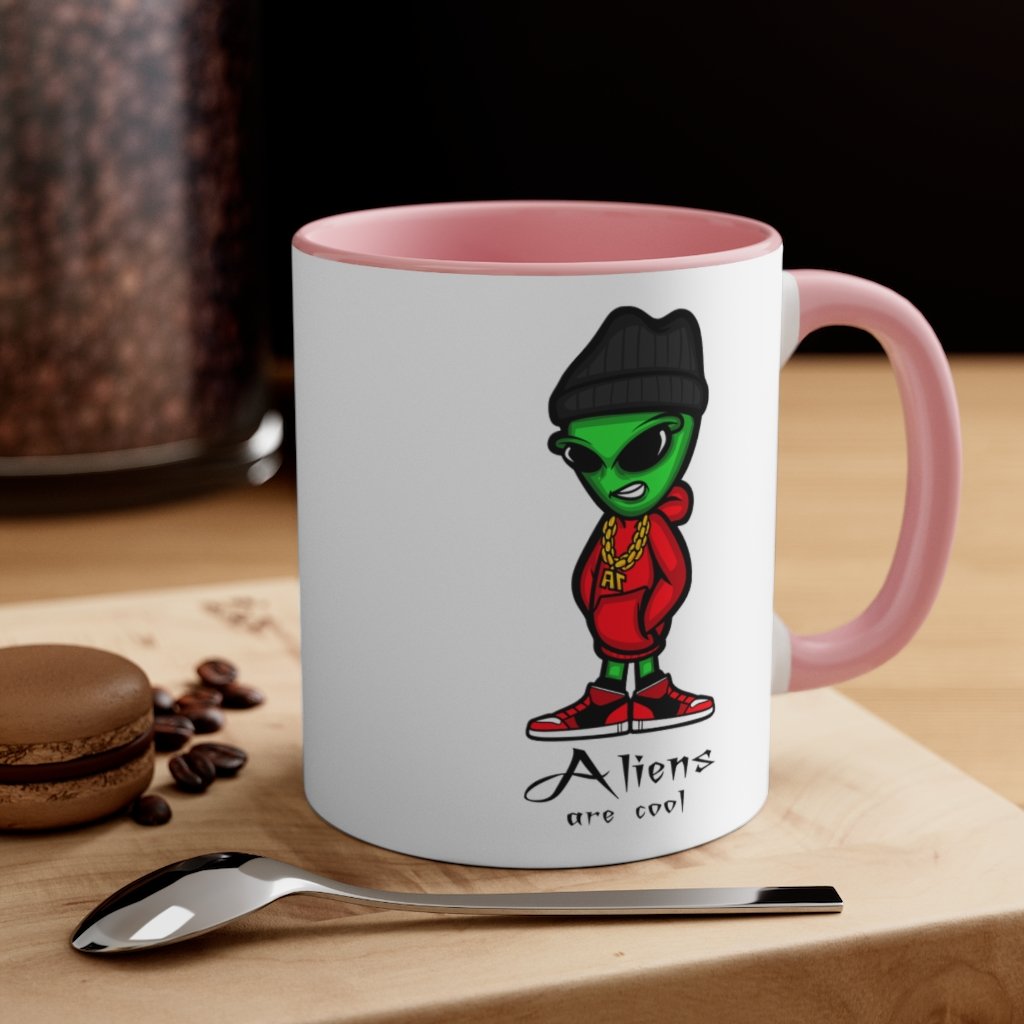 Aliens Are Cool - Accent Coffee Mug, 11oz