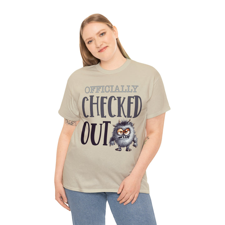 Officially Checked Out - Unisex Heavy Cotton Tee