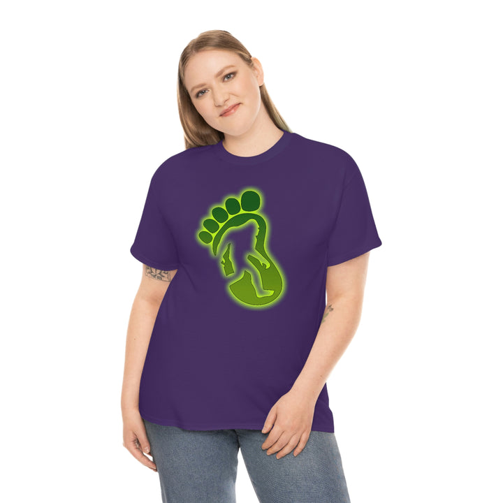 Glowing Big Foot - Unisex Heavy Cotton Tee