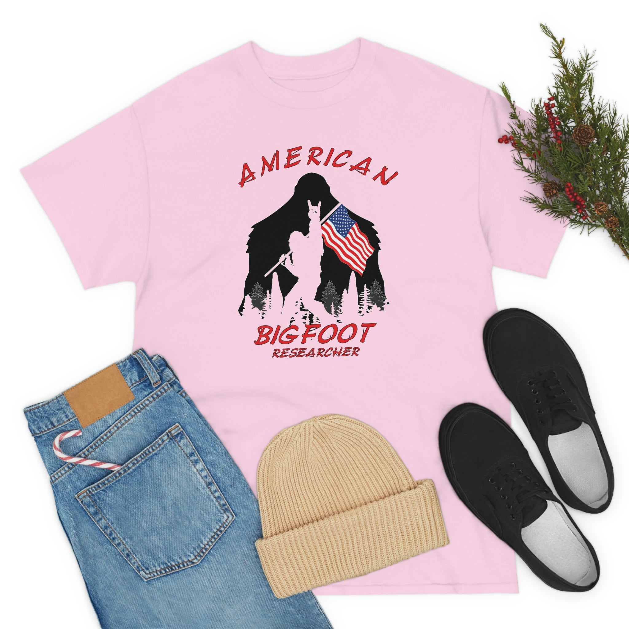 American Bigfoot Researcher - Unisex Heavy Cotton Tee